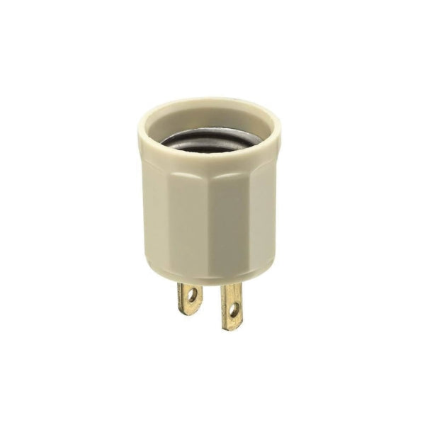 Leviton 006-00061-00I Lamp Holder Adapter, 660 W, Phenolic, Ivory