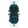 Leviton 302-05320-0CP Duplex Receptacle, Thermoplastic, Brown, 2-Pole, 15 A, 125 V, Push-In, Side Wiring, Wall Mounting