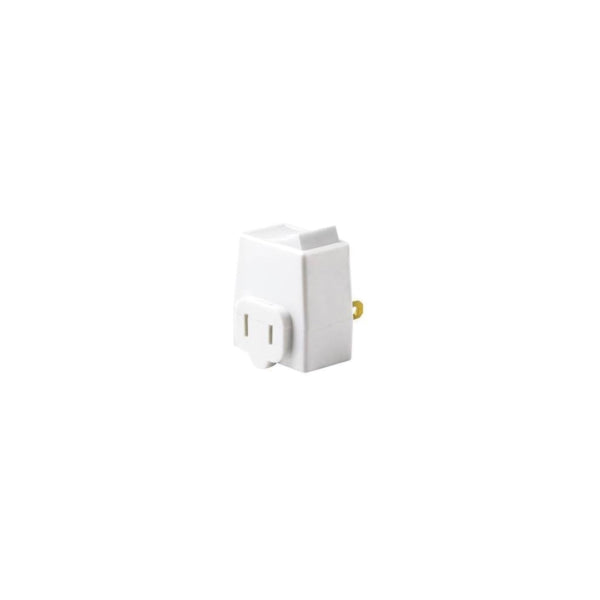 Leviton 1469-W Switch Tap, 13 A, 125 V, 1-15R, White