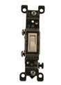 Leviton C22-02651-02W Toggle Switch, 15 A, 120 V, Screw Terminal, Thermoplastic Housing Material, White