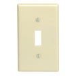 Leviton M25-86001-IMP Wallplate, Standard-Size, 4-1/2 in L, 2-3/4 in W, 1-Gang, Thermoset, Ivory, Smooth