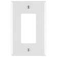 Leviton M52-0PJ26-0WM Wallplate Pack, 4.88 in L, 3.13 in W, 1-Gang, Nylon, White