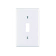 Leviton M56-78001-TMP Wallplate, Standard-Size, 4-1/2 in L, 2-3/4 in W, 1-Gang, Thermoset, Light Almond