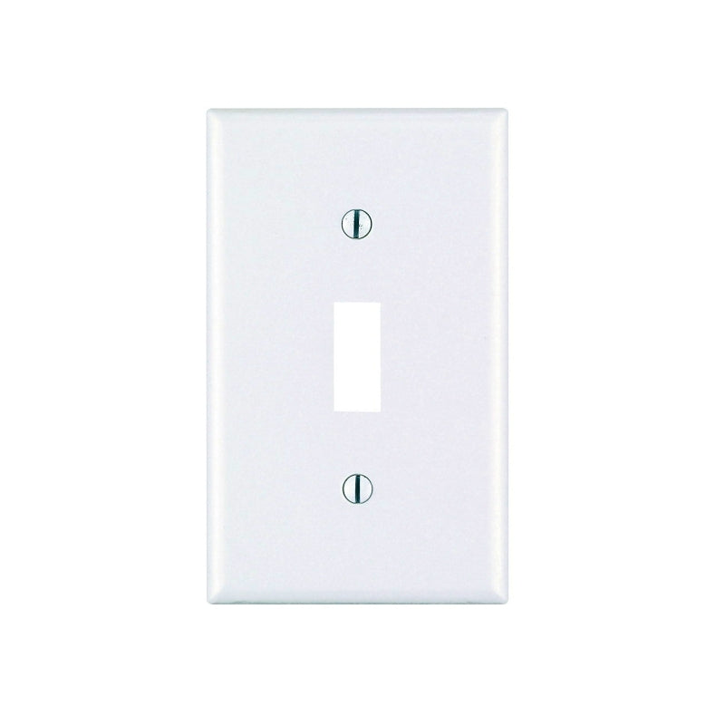 Leviton M56-78001-TMP Wallplate, Standard-Size, 4-1/2 in L, 2-3/4 in W, 1-Gang, Thermoset, Light Almond