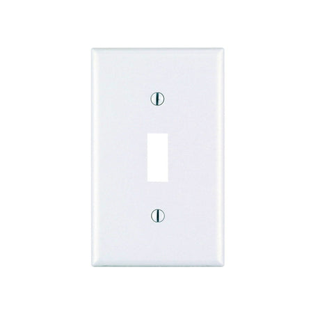 Leviton M56-78001-TMP Wallplate, Standard-Size, 4-1/2 in L, 2-3/4 in W, 1-Gang, Thermoset, Light Almond