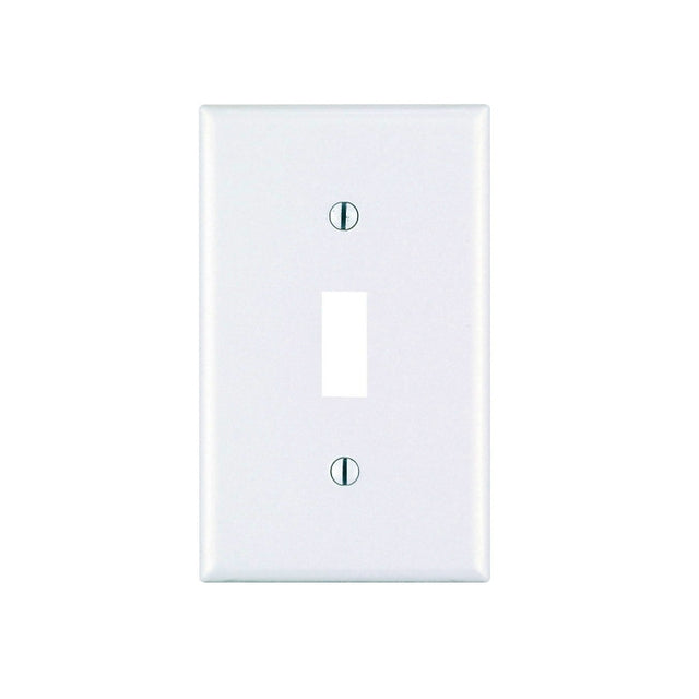 Leviton M56-78001-TMP Wallplate, Standard-Size, 4-1/2 in L, 2-3/4 in W, 1-Gang, Thermoset, Light Almond