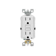 Leviton R12-AFTR1-0KW AFCI Receptacle, 2 -Pole, 15 A, 125 V, Back, Side Wiring, NEMA: 5-15R, White