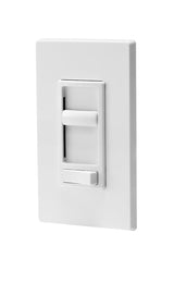 Leviton C32-06674-P0W Slide Dimmer, 120 V, 600/150 W, CFL, Incandescent, LED Lamp, 3-Way, White