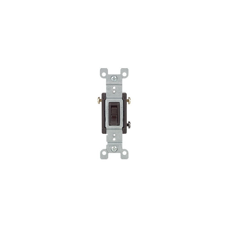 Leviton S00-01453-02S Toggle Switch, 15 A, 120 V, 3-Position, SPDT, Push-In Terminal, Thermoplastic Housing Material