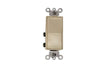Leviton S11-05604-2IS Rocker Switch with Ground Screw, 15 A, 120/277 V, 4-Way, Lead Wire Terminal, Ivory