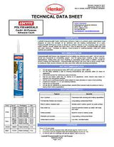 Loctite POLYSEAMSEAL 2154740 Adhesive Caulk, Clear, 24 hr to 2 weeks Curing, 40 to 100 deg F, 10 oz Cartridge, Pack of 12