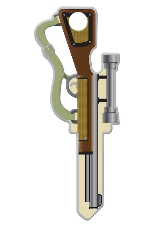 Lucky Line Key Shapes Series B118K Key Blank, Brass, Enamel-Coated, For: Kwikset Locks, Pack of 5