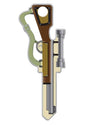 Lucky Line Key Shapes Series B118K Key Blank, Brass, Enamel-Coated, For: Kwikset Locks, Pack of 5