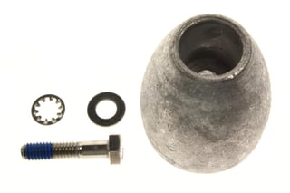 Quicksilver MerCruiser Prop Nut, 1-3/8 Shaft, Bravo III (Aluminum)