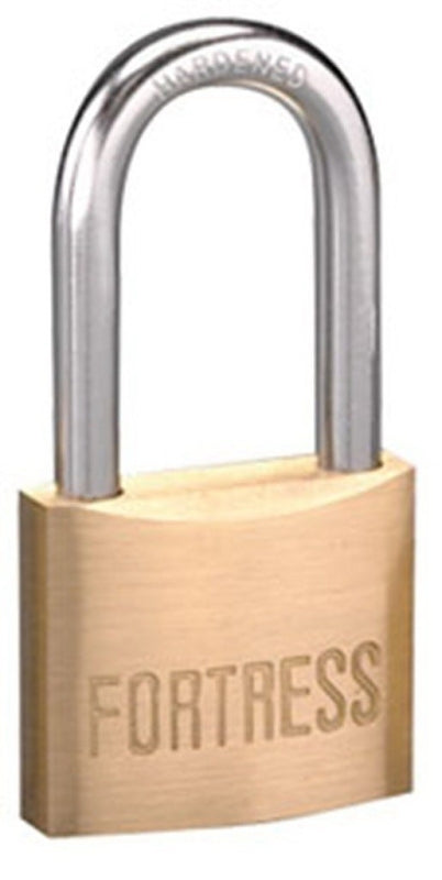 American Lock Fortress Series 1840DLF Padlock, 1-9/16 in W Body, Keyed Different Key, 1/4 in Dia Shackle, 4-Pin