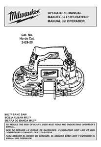 Milwaukee 2429-20 Band Saw, Tool Only, 12 V Battery, 27 in L Blade, 1/2 in W Blade, 1-5/8 in Cutting Capacity