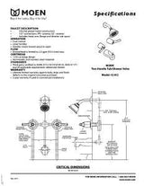 Moen Adler Series 82602 Tub and Shower Set, 1.75 gpm Showerhead, 1 Spray Settings, Diverter Tub Spout, 2-Handle