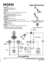 Moen Adler Series 82602 Tub and Shower Set, 1.75 gpm Showerhead, 1 Spray Settings, Diverter Tub Spout, 2-Handle