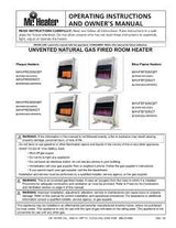 Mr. Heater F299731 Vent-Free Blue Flame Gas Heater, Natural Gas, 30000 Btu, 750 sq-ft Heating Area