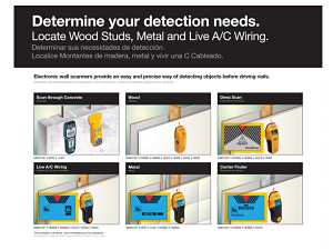 Zircon 63415 Multi-Scanner OneStep i320, 9 V Battery, 3/4 to 3 in Detection, Detectable Material: Metal/Wood