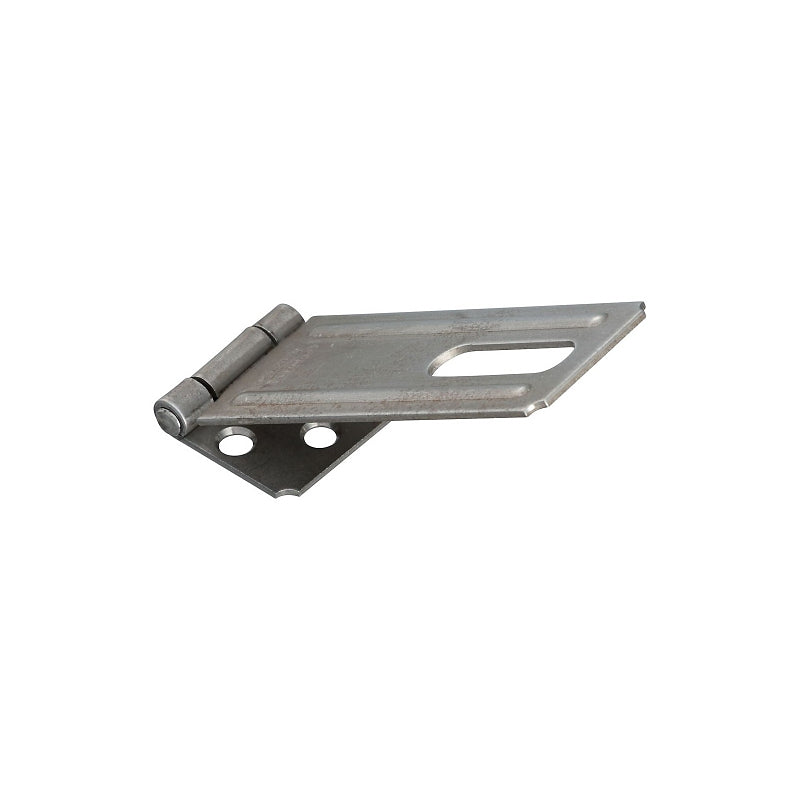 National Hardware V30 Series N102-764 Safety Hasp, 4-1/2 in L, 1-1/2 in W, Steel, 0.44 in Dia Shackle, Non-Swivel Staple