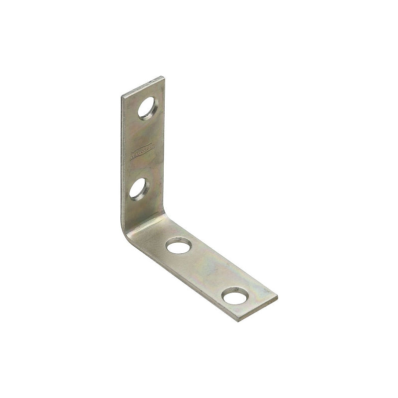 National Hardware V115 Series N113-308 Corner Brace, 2 in L, 5/8 in W, 2 in H, Steel, Zinc, 0.08 in Thick Material
