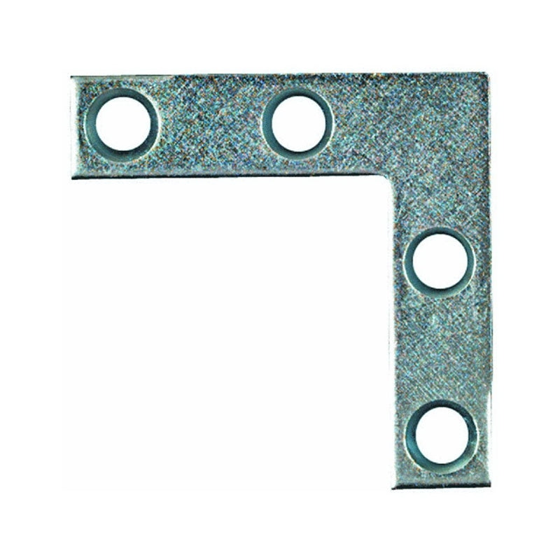 National Hardware V117 Series N114-116 Corner Brace, 4 in L, 3/4 in W, 4 in H, Steel, Zinc, 0.07 in Thick Material