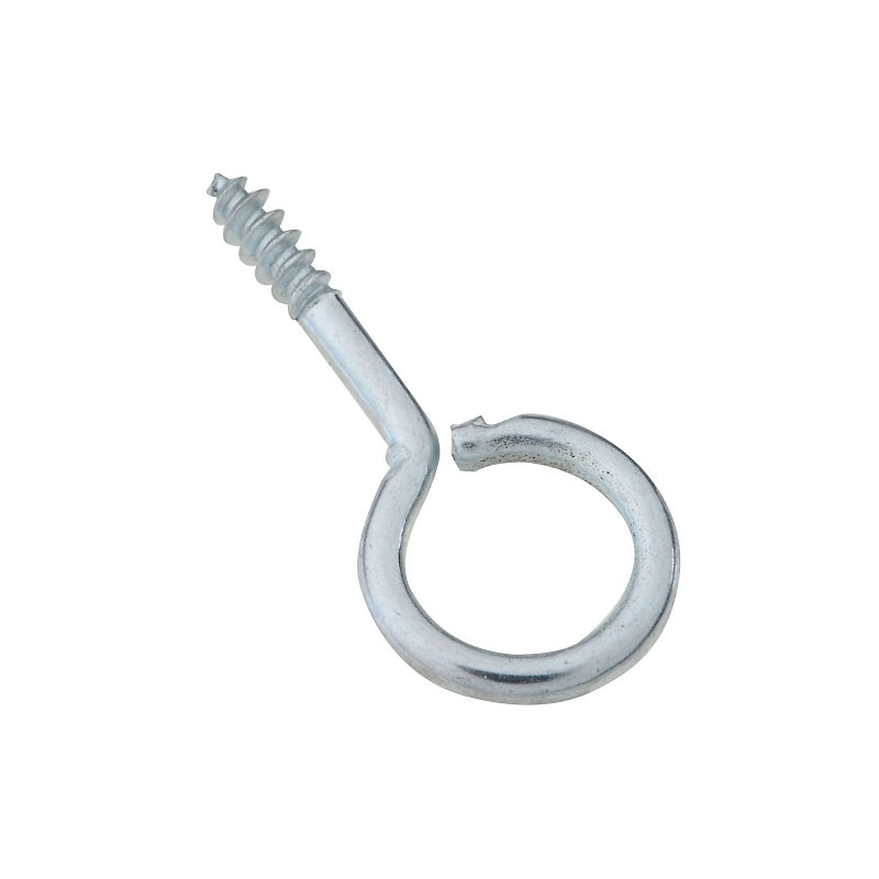 National Hardware N119-131 Screw Eye, #14, 0.08 in Dia Wire, 0.31 in L Thread, 1.06 in OAL, 5 lb Working Load, Steel