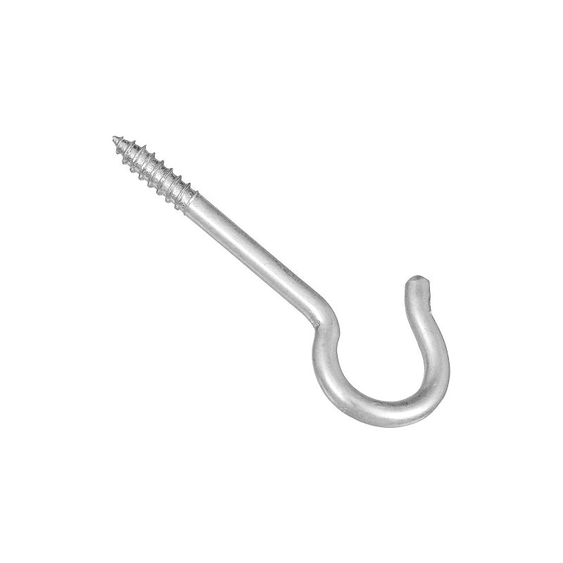 National Hardware V2040 Series N120-857 Ceiling Hook, 25 lb Working Load, #8, Steel, Zinc