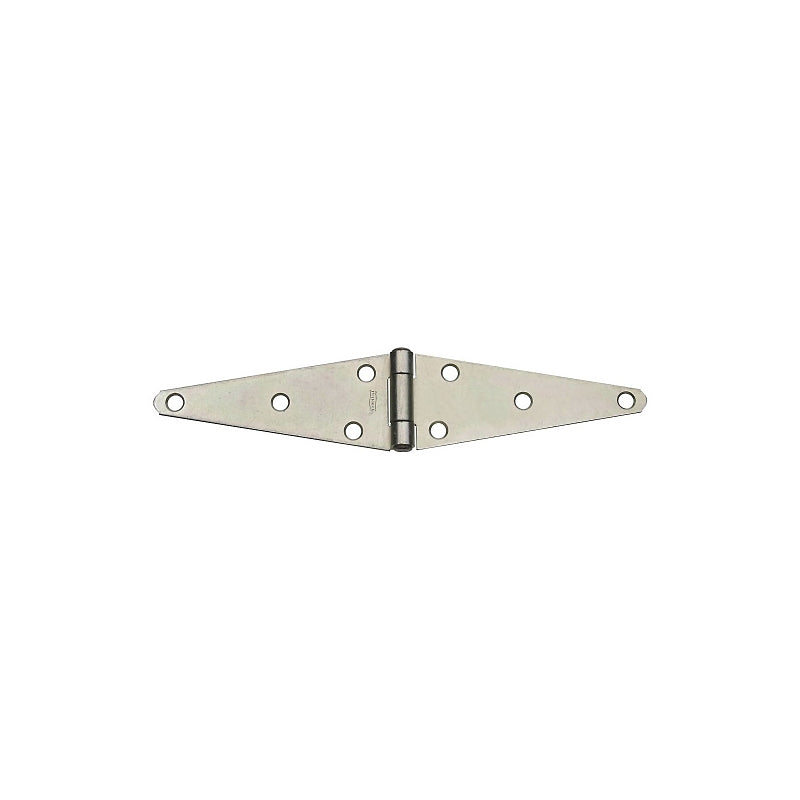 National Hardware N128-074 Strap Hinge, 2.43 in H Door Leaf, 5.72 in, 0.01 in Thick Leaf, 5.72 in H Frame Leaf, 11.47 in