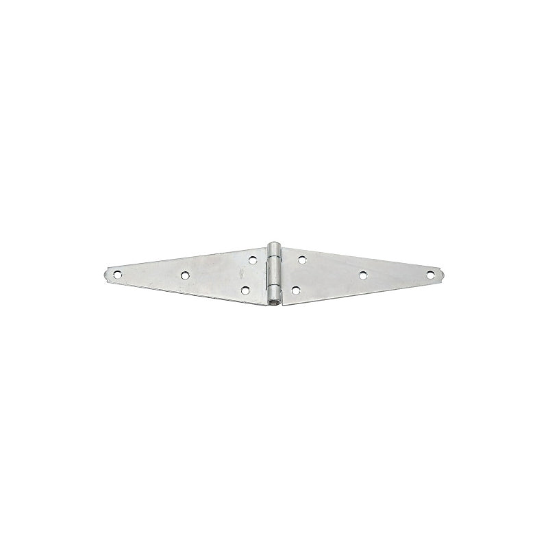 National Hardware N128-157 Strap Hinge, 3.08 in H Door Leaf, 7.7 in, 0.11 in Thick Leaf, 7.7 in H Frame Leaf, 15.39 in