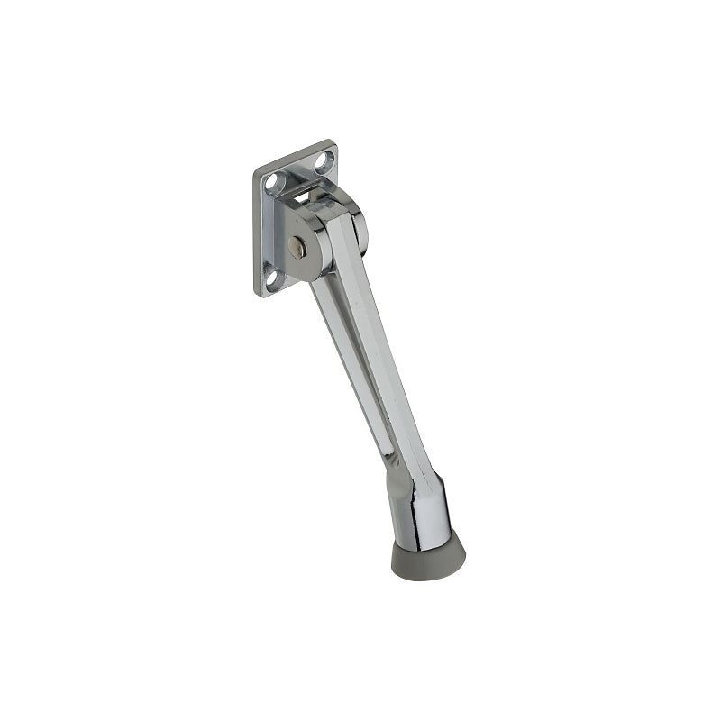 National Hardware V239 Series N184-234 Door Stop, 5 in Projection, Zinc, Chrome-Plated