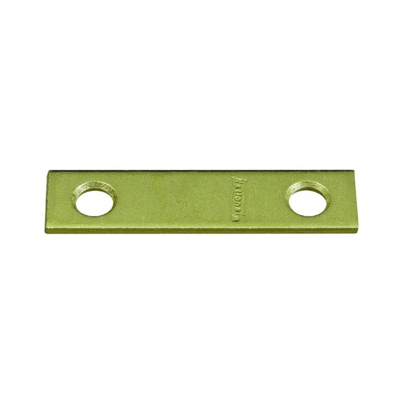 National Hardware N190-892 Mending Brace, 2 in L, 1/2 in W, 0.07 in, Steel, Brass, Screw