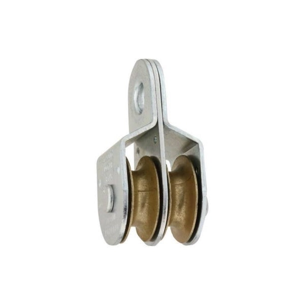 National Hardware N199-810 Pulley, 3/8 in Rope, 400 lb Working Load, 1-1/2 in Sheave, Zinc