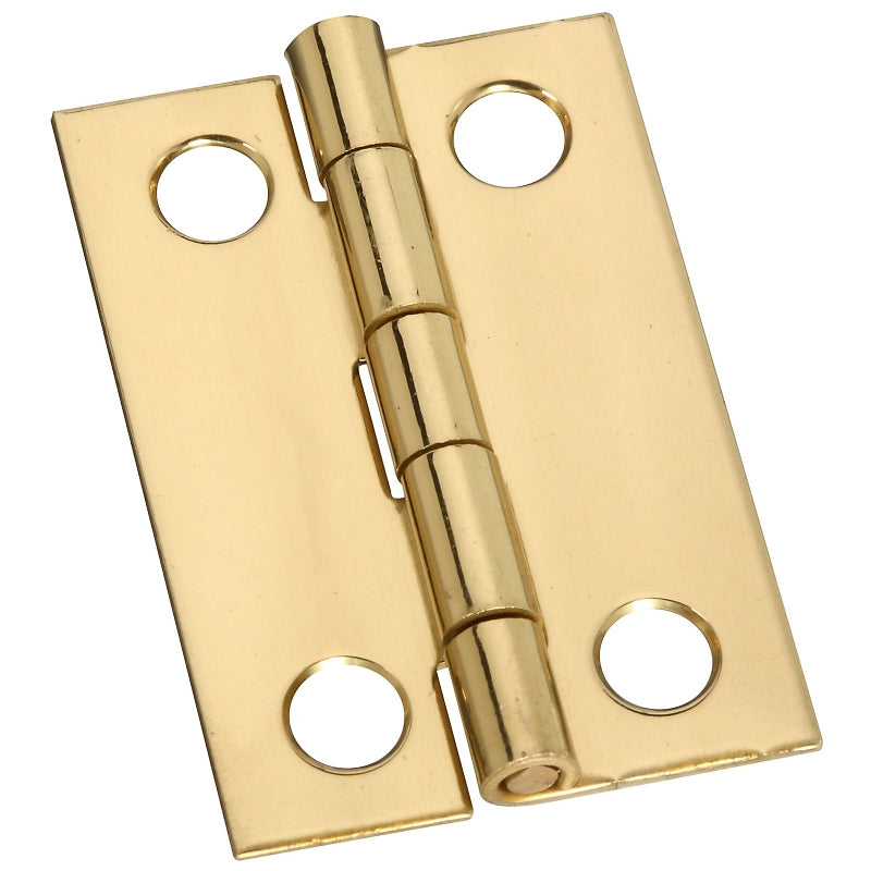 National Hardware N211-292 Decorative Narrow Hinge, 1-1/2 in H Door Leaf, 0.04 in Thick Door Leaf, 1-1/2 in H Frame Leaf