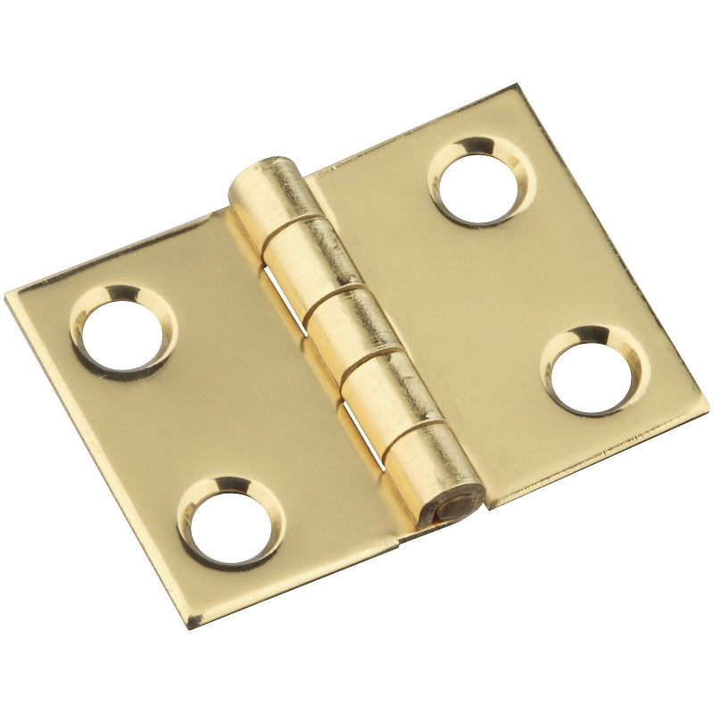 National Hardware N211-326 Decorative Broad Hinge, 3/4 in H Door Leaf, 0.02 in Thick Door Leaf, 3/4 in H Frame Leaf