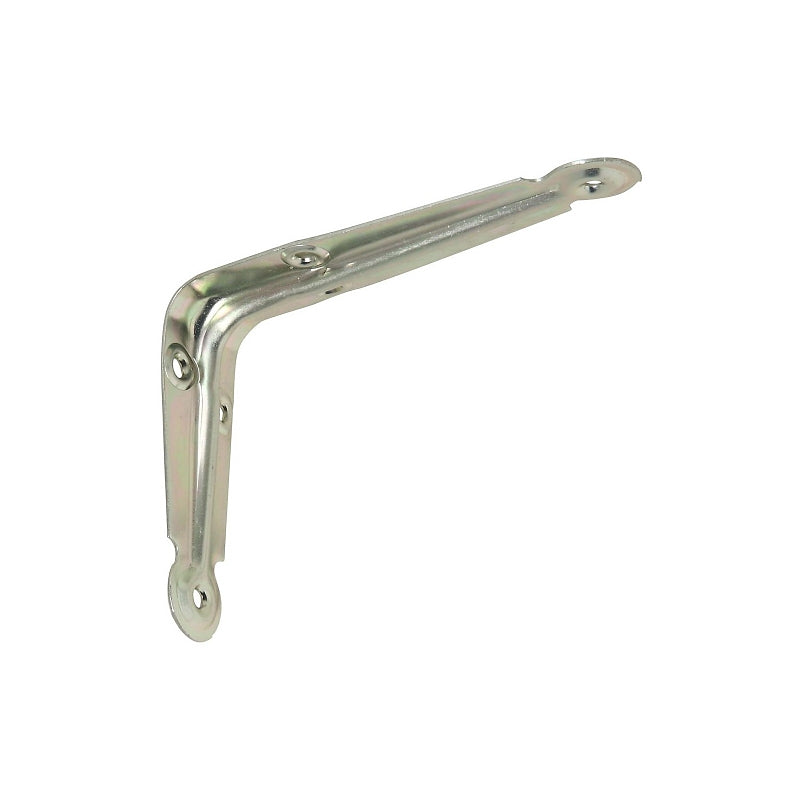 National Hardware 110BC N224-444 Shelf Bracket, 10 lb, 4 in L, 1-11/32 in H, Steel, Zinc