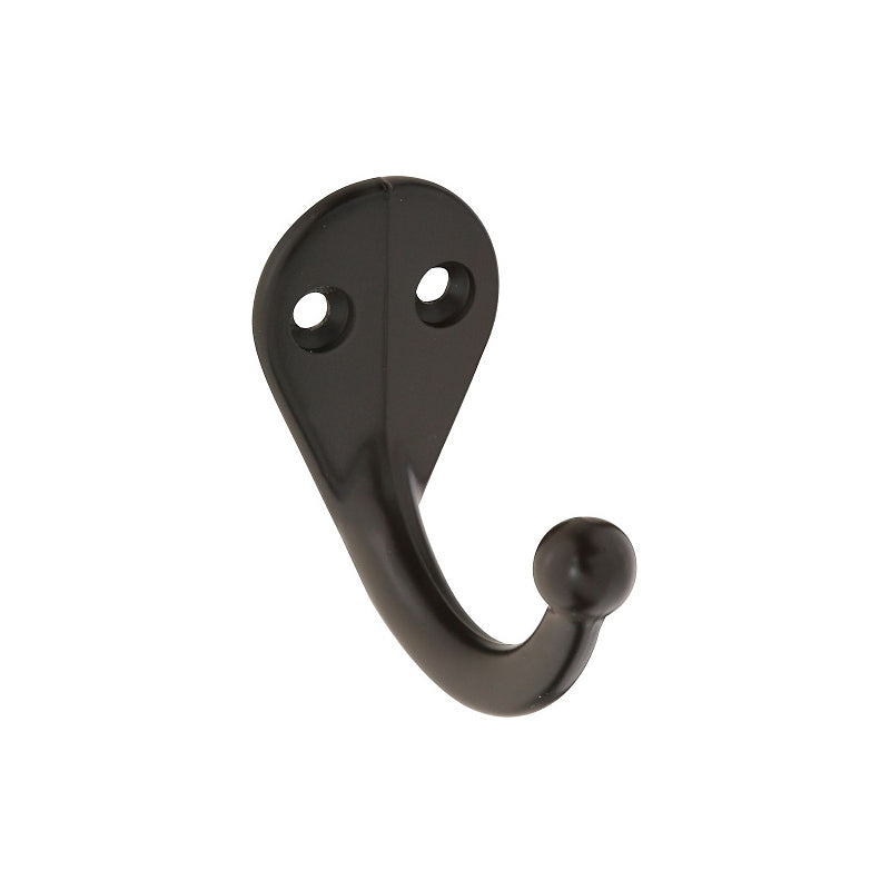National Hardware V162 Series N330-795 Cloth Hook, 35 lb, 1 -Hook, Zinc, Oil-Rubbed Bronze