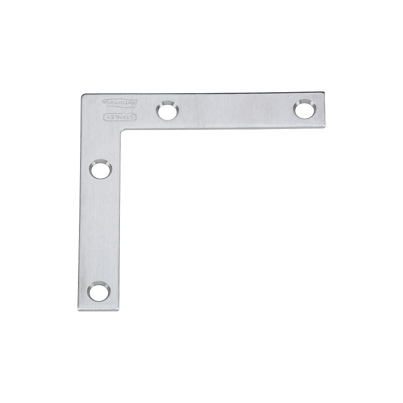 National Hardware V417 Series N348-334 Corner Brace, 3 in L, 1/2 in W, 3 in H, Stainless Steel, 1/2 in Thick Material