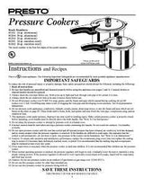 Presto 01241 Pressure Cooker, 4 qt Capacity, 9.81 in Dia, Aluminum