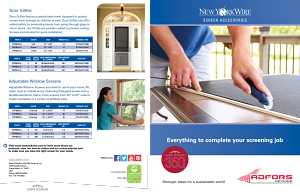 Adfors FSP8556-U Window Screen, 15 in L, 20 to 37 in W, Aluminum/Fiberglass, Charcoal