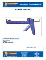 Newborn DC012 Caulk Gun, Steel,. 3:1 Thrust