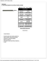 Crescent Nicholson 21857LN File, Half-Round Profile, American Pattern, Bastard, Double Cut