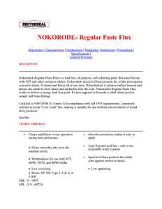 Nokorode 14010 Regular Flux, 4 oz, Paste, Tan