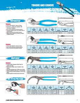 Channellock GRIPLOCK Series GL12 Tongue and Groove Plier, 12-1/2 in OAL, 2-1/4 in Jaw Opening, Blue Handle