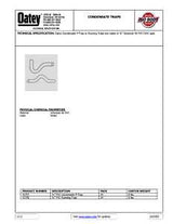 Oatey 42757 P-Trap, 3/4 in, PVC, White, SCH 40 Schedule