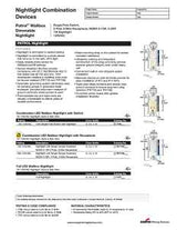 Eaton Cooper Wiring Patrol Series 7737W-K Night Light, 120 V, 1 W, 3-Lamp, LED Lamp, White Light, 140 Lumens