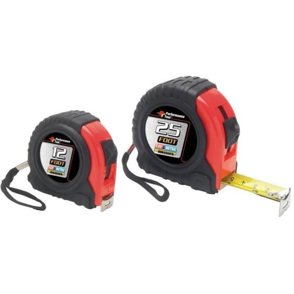 WILMAR W5124BP Tape Measure, 1-3/16 in W Blade