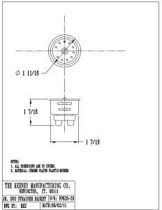 Plumb Pak PP820-29 Basket Strainer, 1-11/16 in Dia, Plastic, Chrome-Plated, For: Junior Duo Sink