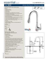 Belanger Essential Series NEX76CCP Kitchen Faucet, 2.2 gpm, Brass, Chrome Plated